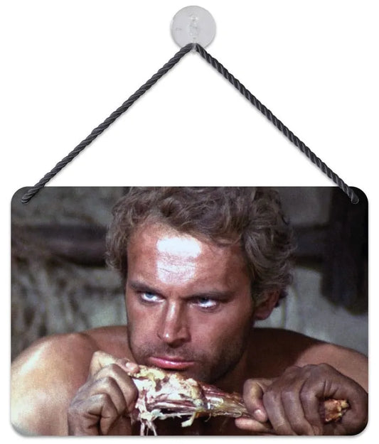 Terence Hill Blechschild Terence Hühnchen 16,5 x 11,5 cm - Smalltinytoystore