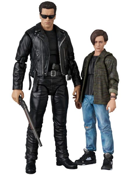 Terminator 2 MAFEX Actionfigur T-800 (T2 Ver.) & John Connor 16 cm - Smalltinytoystore
