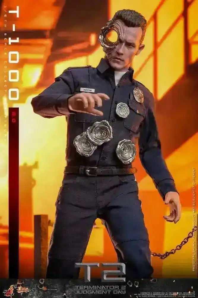 Terminator 2 Movie Masterpiece Actionfigur 1/6 T-1000 (2.0) 31 cm HOT TOYS - Smalltinytoystore