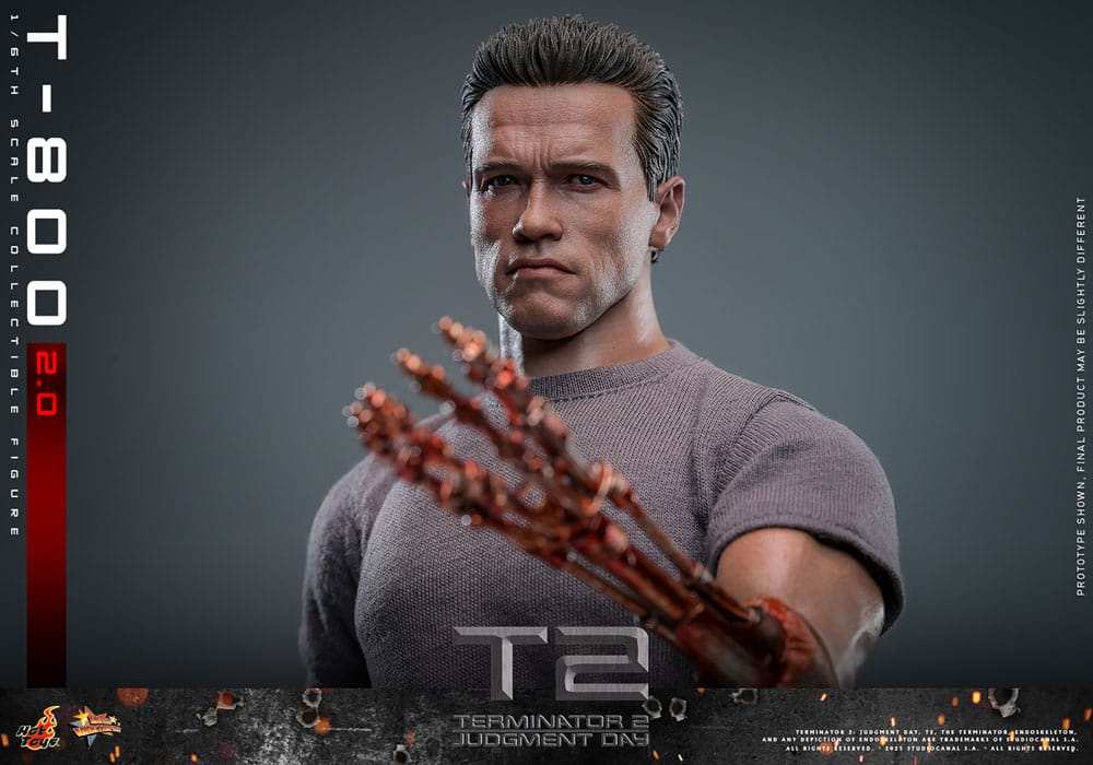 Terminator 2 Movie Masterpiece Actionfigur 1/6 T-800 2.0 HOT TOYS - Smalltinytoystore