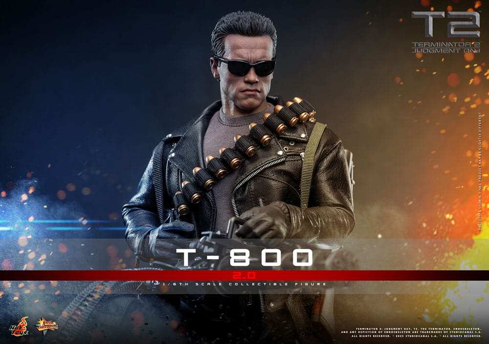 Terminator 2 Movie Masterpiece Actionfigur 1/6 T-800 2.0 HOT TOYS - Smalltinytoystore