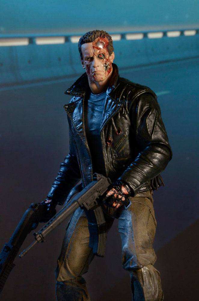 Terminator Actionfigur Ultimate Police Station Assault T-800 (Motorcycle Jacket) 18 cm NECA - Smalltinytoystore