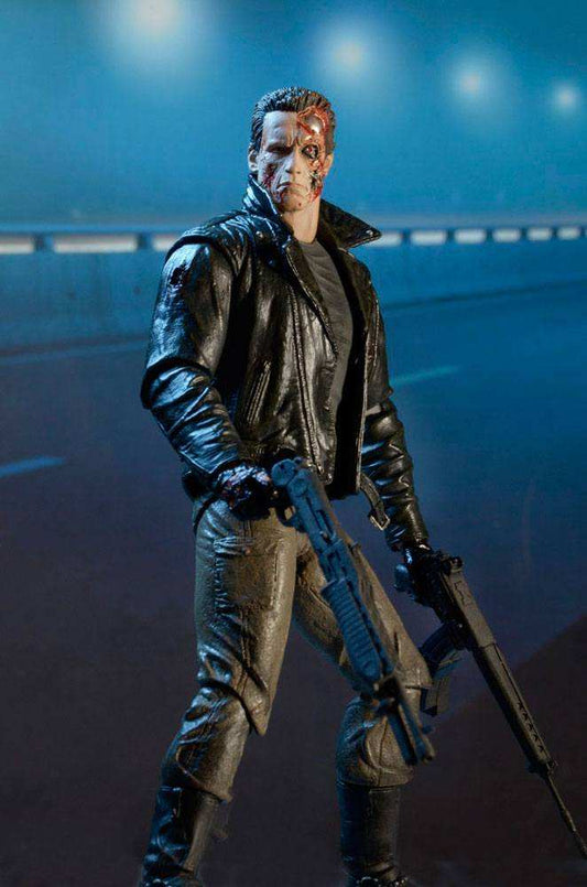 Terminator Actionfigur Ultimate Police Station Assault T-800 (Motorcycle Jacket) 18 cm NECA - Smalltinytoystore