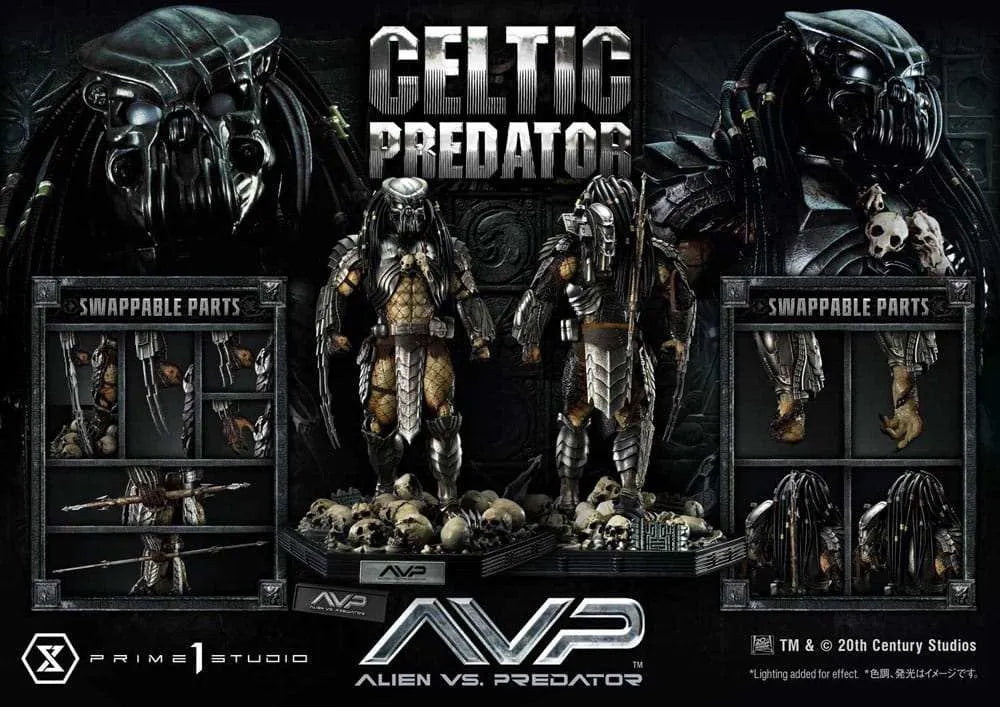 The Alien vs. Predator Museum Masterline Series Statue 1/3 Celtic Predator Bonus Ver. 95 cm - Smalltinytoystore