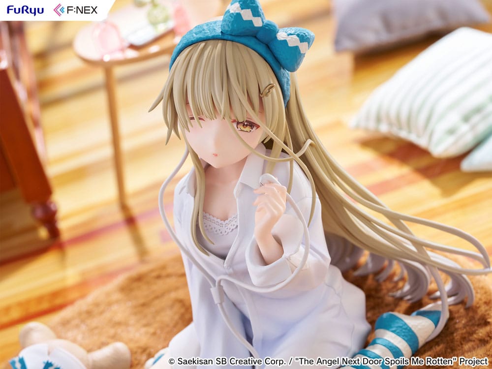 The Angel Next Door Spoils Me Rotten F:Nex PVC Statue 1/7 Mahiru Shiina Relax Ver. 14 cm - Smalltinytoystore