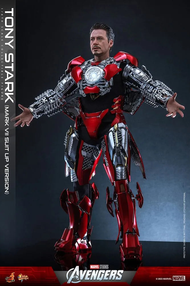 The Avengers Movie Masterpiece Actionfigur 1/6 Tony Stark (Mark VII Suit-Up Version) 31 cm - Smalltinytoystore