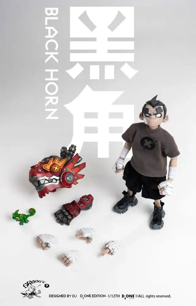 The Circle Actionfigur Kit 1/12 Black Horn Year of the Loong Limited Edition 16 cm - Smalltinytoystore