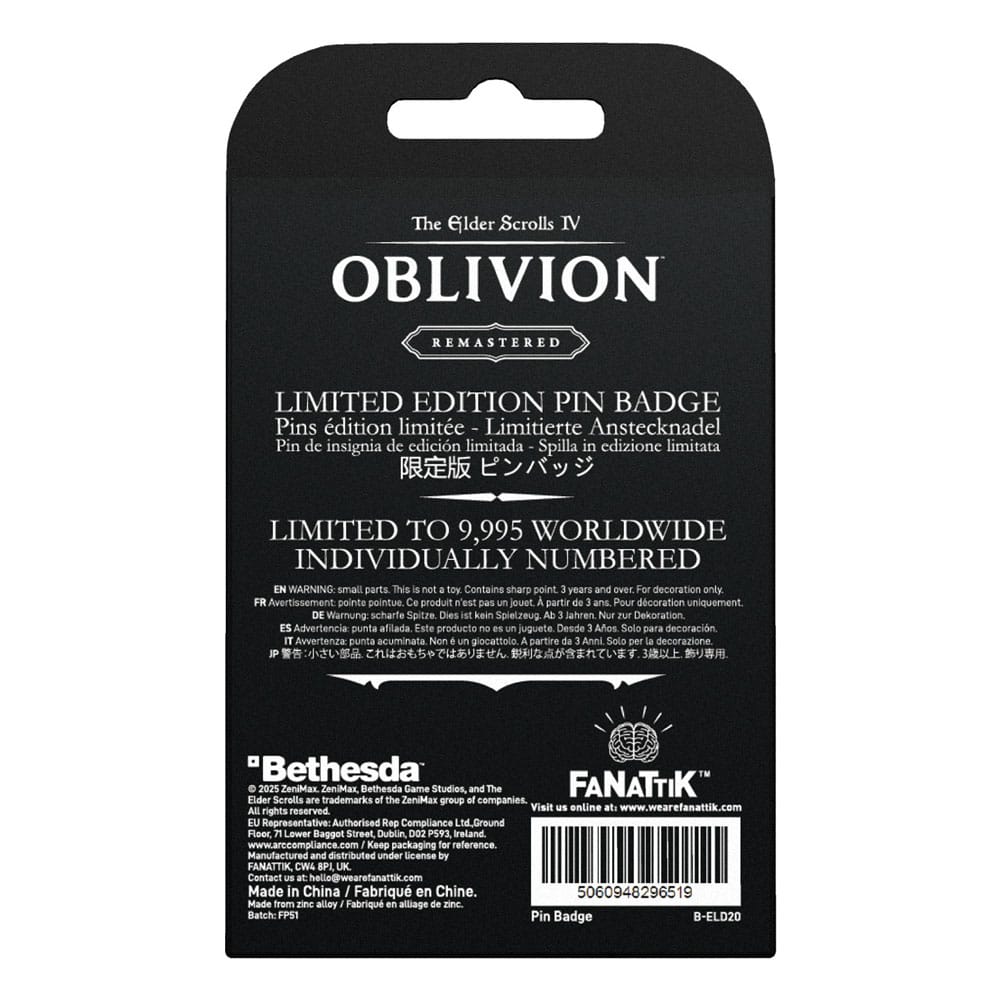 The Elder Scrolls IV: Oblivion Ansteck-Pin Adoring Fan - Smalltinytoystore