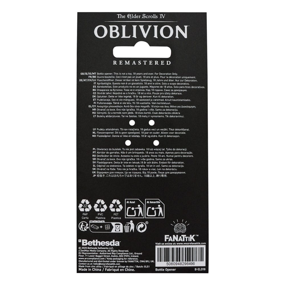 The Elder Scrolls IV: Oblivion Flaschenöffner Mehrune´s Razor - Smalltinytoystore