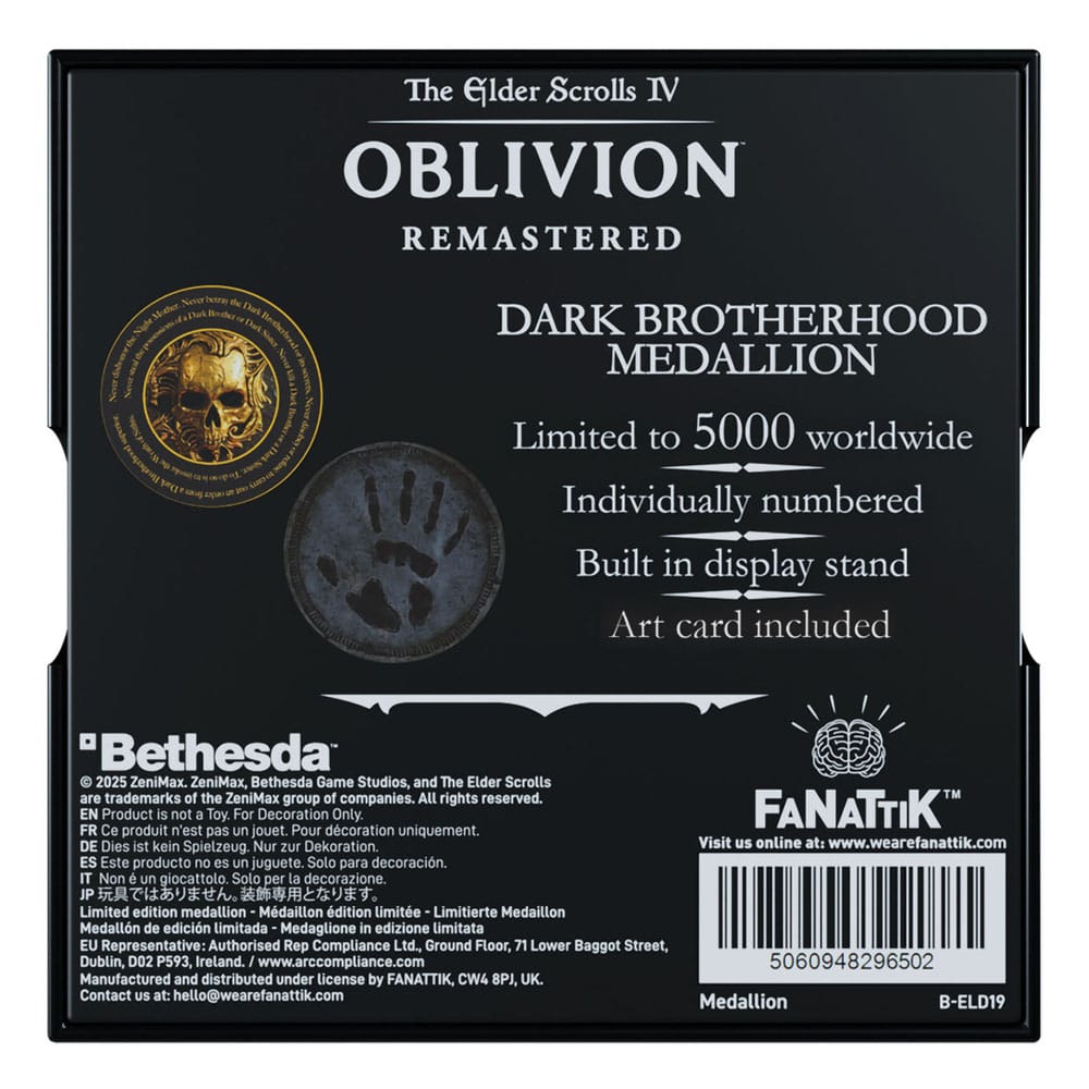 The Elder Scrolls IV: Oblivion Medaille Dark Brotherhood - Smalltinytoystore