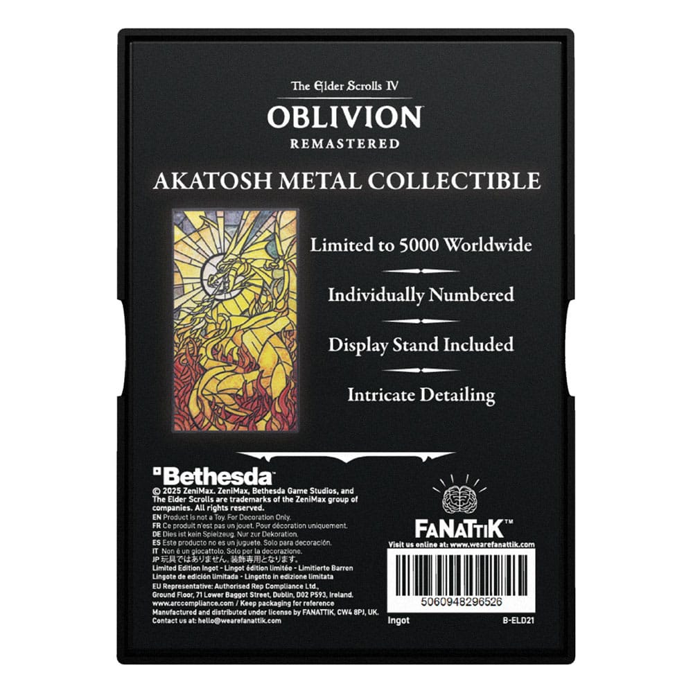 The Elder Scrolls IV: Oblivion Metallbarren Akatosh - Smalltinytoystore