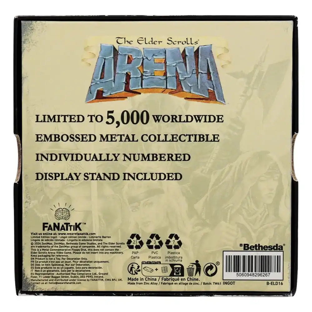 The Elder Scrolls Replik Arena Floppy Disk Limited Edition - Smalltinytoystore