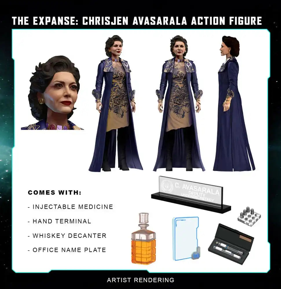 The Expanse Actionfigur Chrisjen Avasarala 20 cm - Smalltinytoystore