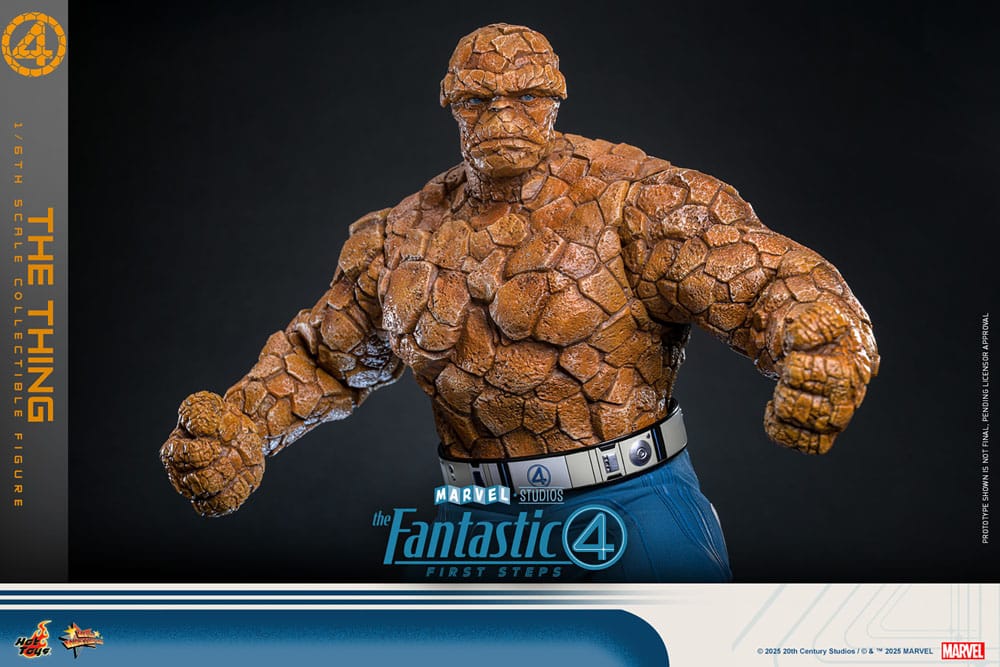 The Fantastic Four: First Steps Movie Masterpiece Actionfigur 1/6 The Thing 31 cm - Smalltinytoystore