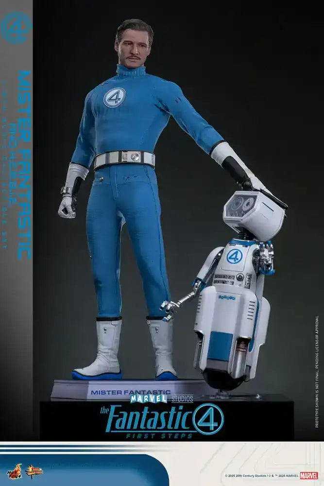 The Fantastic Four: First Steps Movie Masterpiece Actionfiguren 2er-Pack 1/6 Mister Fantastic & H.E.R.B.I.E. 30 cm - Smalltinytoystore
