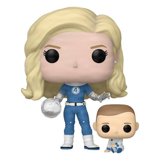 The Fantastic Four: First Steps POP! & Buddy Marvel Vinyl Figur Invisible Woman & Franklin 9 cm - Smalltinytoystore