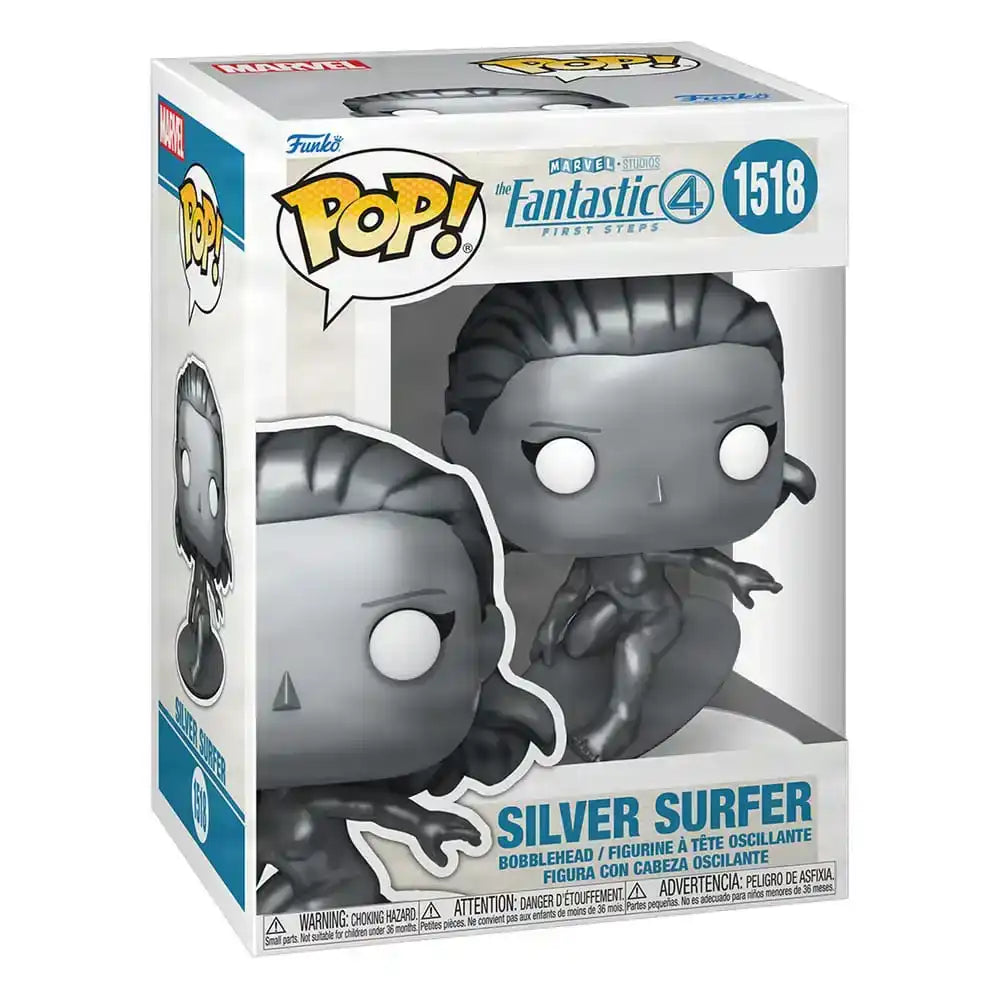 The Fantastic Four: First Steps POP! Marvel Vinyl Figur Silver Surfer 9 cm - Smalltinytoystore