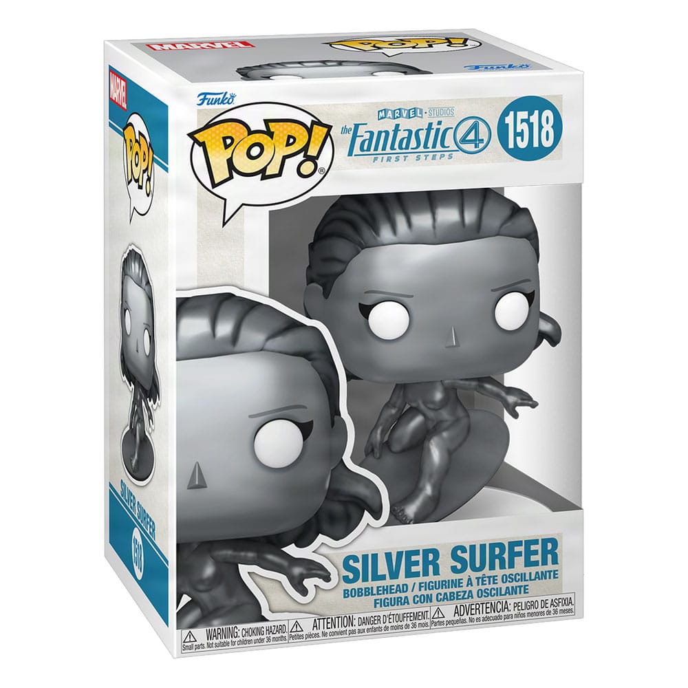 The Fantastic Four: First Steps POP! Marvel Vinyl Figur Silver Surfer 9 cm - Smalltinytoystore