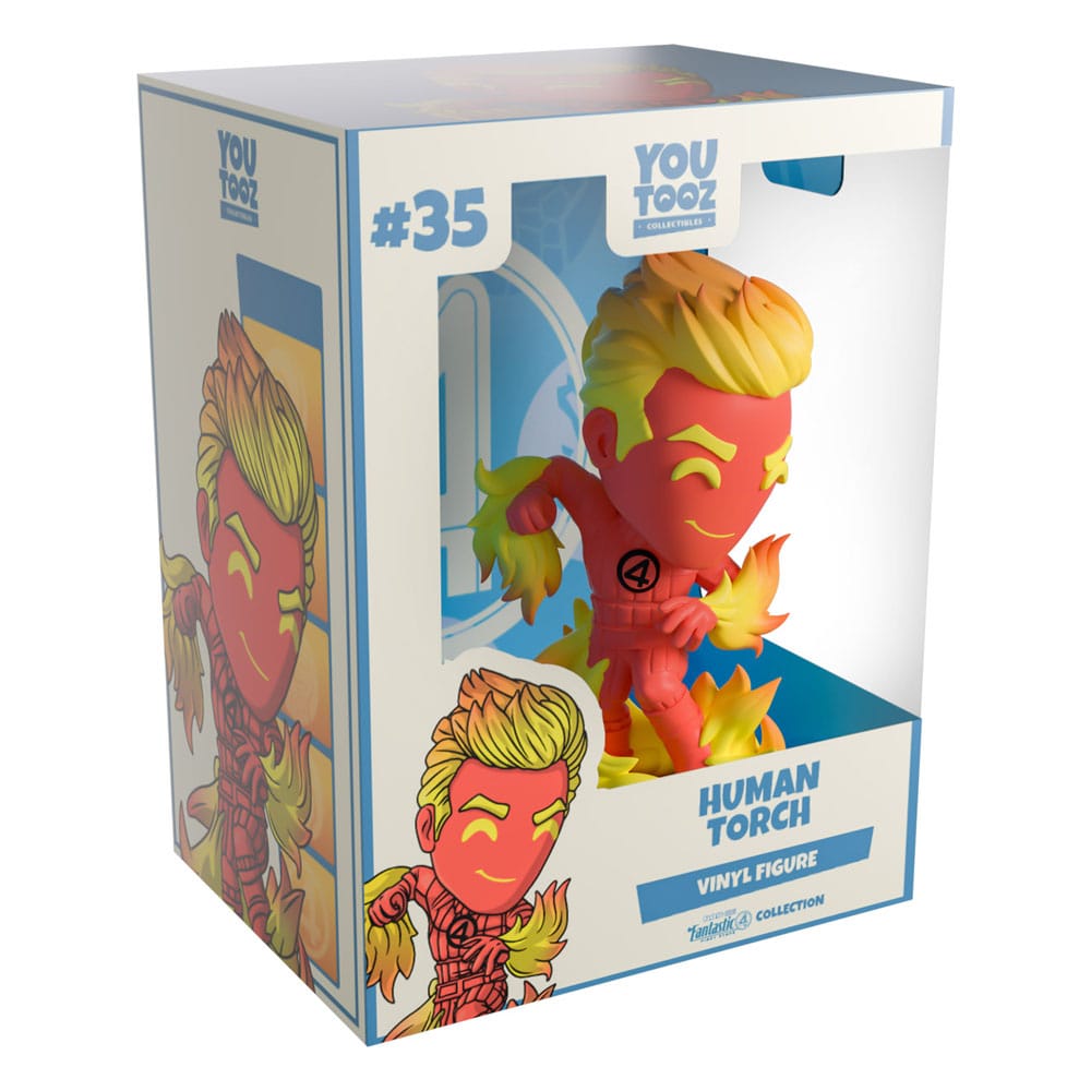 The Fantastic Four Vinyl Figur Human Torch 14 cm - Smalltinytoystore