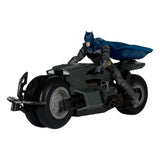 The Flash DC Multiverse Fahrzeug Batcycle with Batman