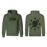 The Legend of Zelda Kapuzenpullover Logo And Shield Größe XL - Smalltinytoystore