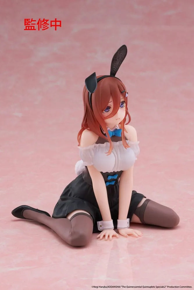 The Quintessential Quintuplets 3 PVC Statue Desktop Cute Figure Miku Nakano (Bunny Ver.) 13 cm - Smalltinytoystore