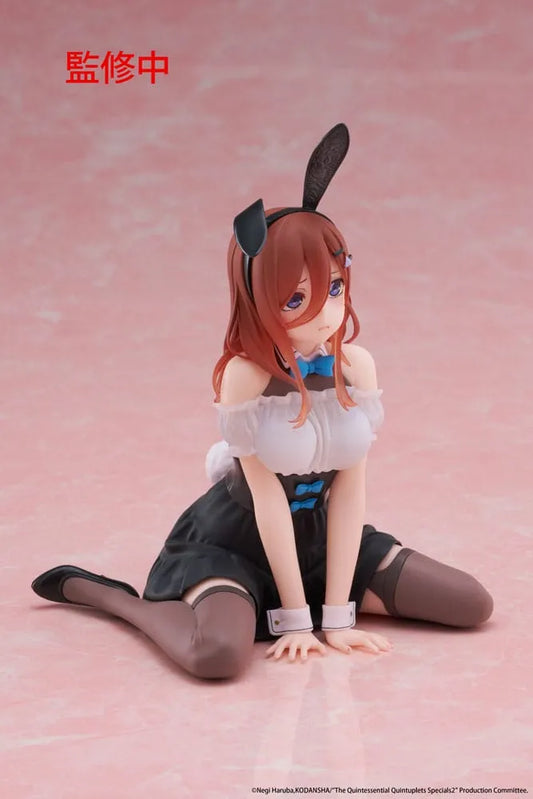 The Quintessential Quintuplets 3 PVC Statue Desktop Cute Figure Miku Nakano (Bunny Ver.) 13 cm - Smalltinytoystore