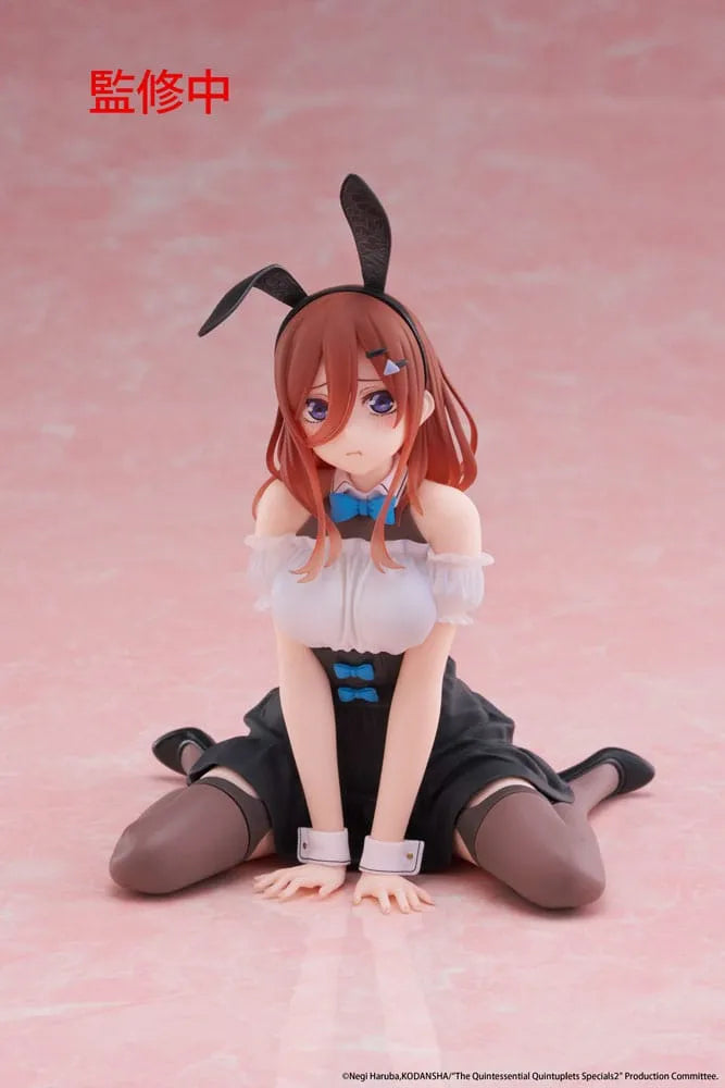 The Quintessential Quintuplets 3 PVC Statue Desktop Cute Figure Miku Nakano (Bunny Ver.) 13 cm - Smalltinytoystore