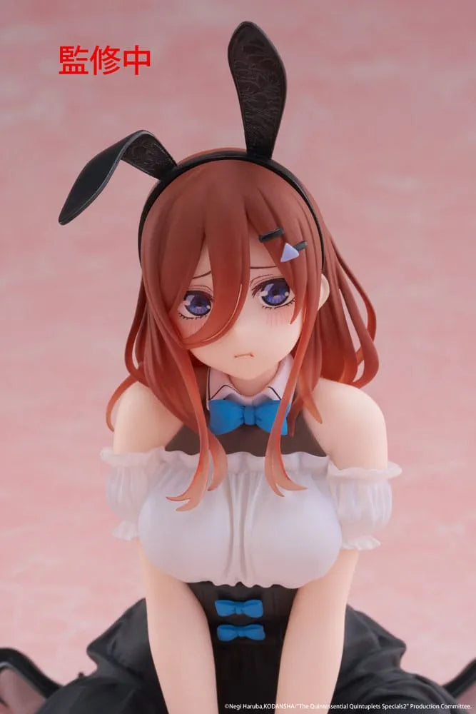The Quintessential Quintuplets 3 PVC Statue Desktop Cute Figure Miku Nakano (Bunny Ver.) 13 cm - Smalltinytoystore