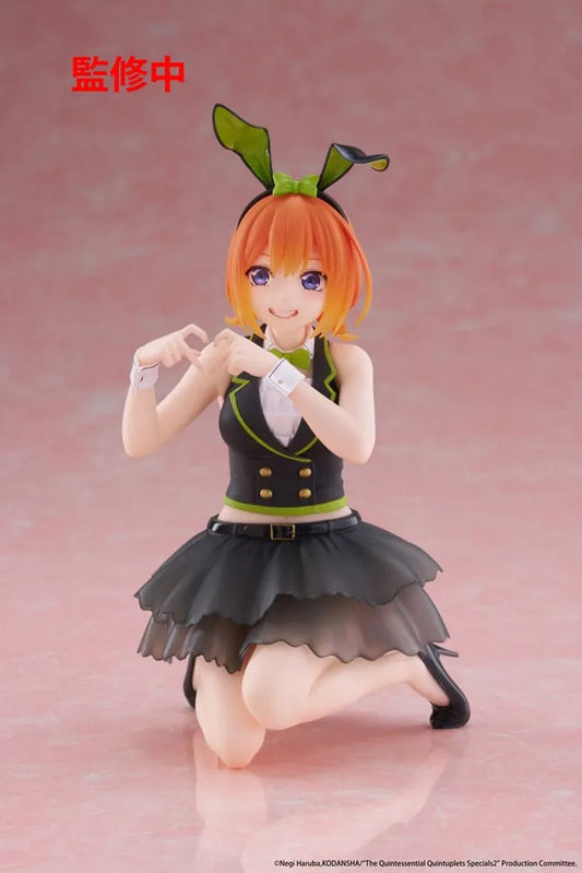 The Quintessential Quintuplets 3 PVC Statue Desktop Cute Figure Yotsuba Nakano (Bunny Ver.) 13 cm - Smalltinytoystore