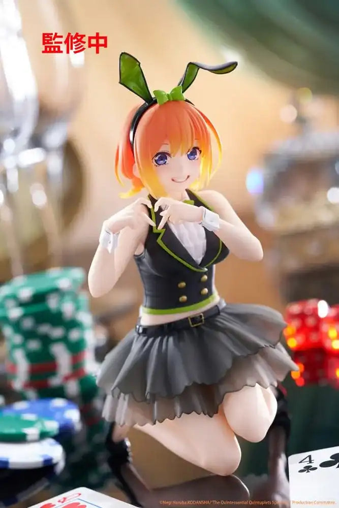 The Quintessential Quintuplets 3 PVC Statue Desktop Cute Figure Yotsuba Nakano (Bunny Ver.) 13 cm - Smalltinytoystore