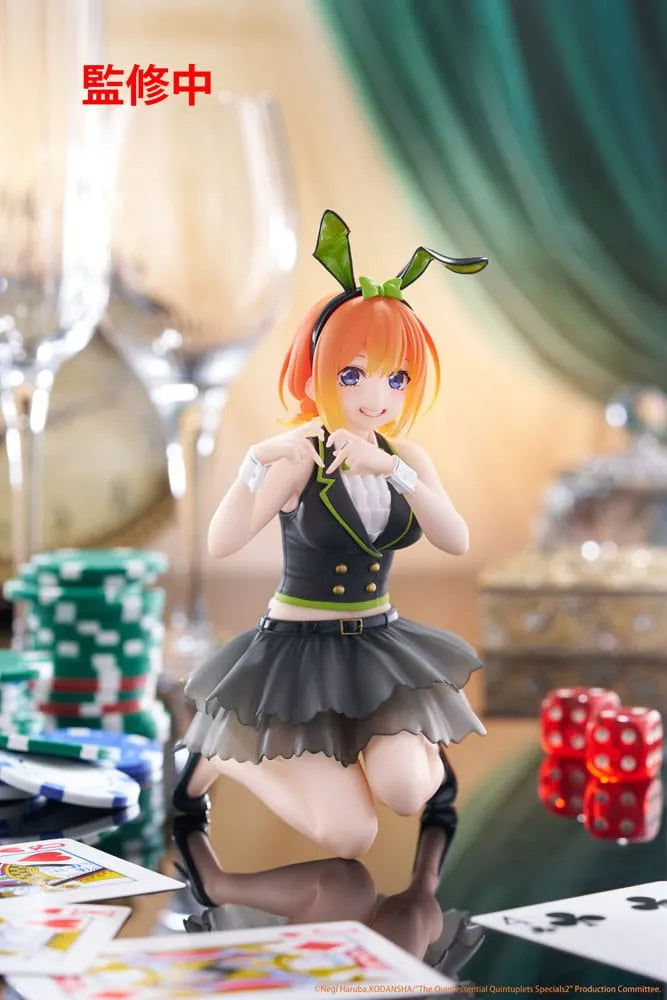 The Quintessential Quintuplets 3 PVC Statue Desktop Cute Figure Yotsuba Nakano (Bunny Ver.) 13 cm - Smalltinytoystore