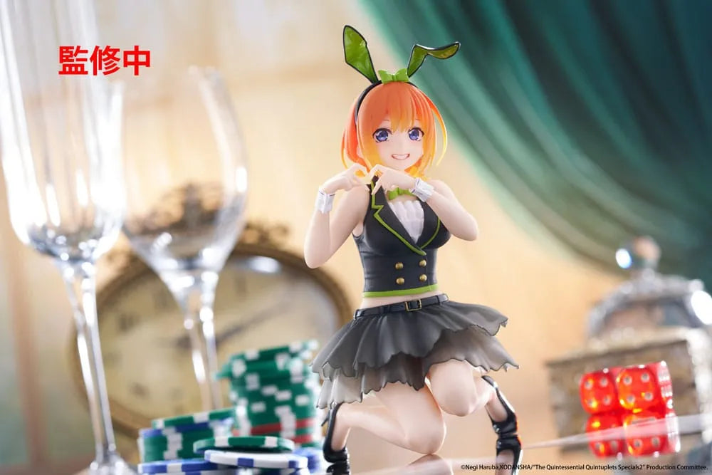 The Quintessential Quintuplets 3 PVC Statue Desktop Cute Figure Yotsuba Nakano (Bunny Ver.) 13 cm - Smalltinytoystore