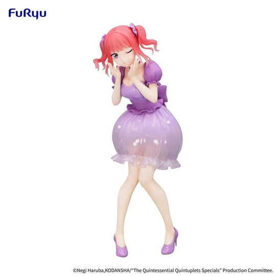 The Quintessential Quintuplets Trio-Try-iT PVC Statue Nakano Nino Pastel Dress Ver. 21 cm - Smalltinytoystore