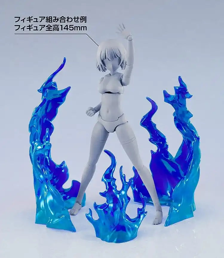 The Simple Effect Zubehör-Set für Figuren Flames: Blue - Smalltinytoystore