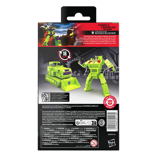 The Transformers: The Movie Generations Studio Series Deluxe Class Actionfigur Constructicon Bonecrusher 11 cm - Smalltinytoystore
