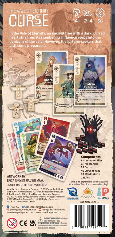 The Vale of Eternity Kartenspiel Expansion Curse *Englische Version* - Smalltinytoystore