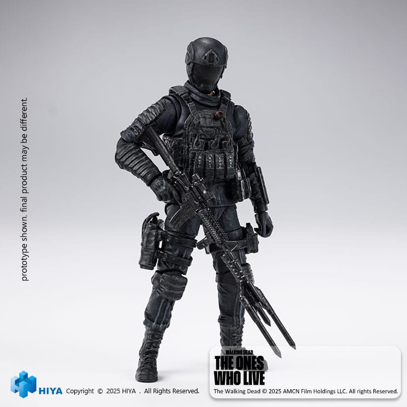 The Walking Dead: The Ones Who Lived Exquisite Mini Actionfigur 1/18 CRM Soldier 10 cm - Smalltinytoystore