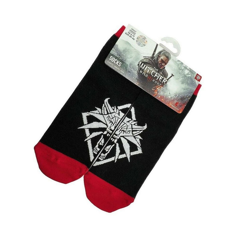 The Witcher III: Wild Hunt Sneaker Socken (Größe 39-46) Wolf - Smalltinytoystore