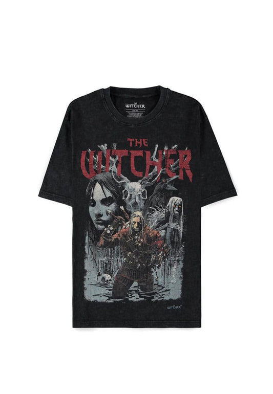 The Witcher Wild Hunt T-Shirt First Edition Washed Größe S - Smalltinytoystore