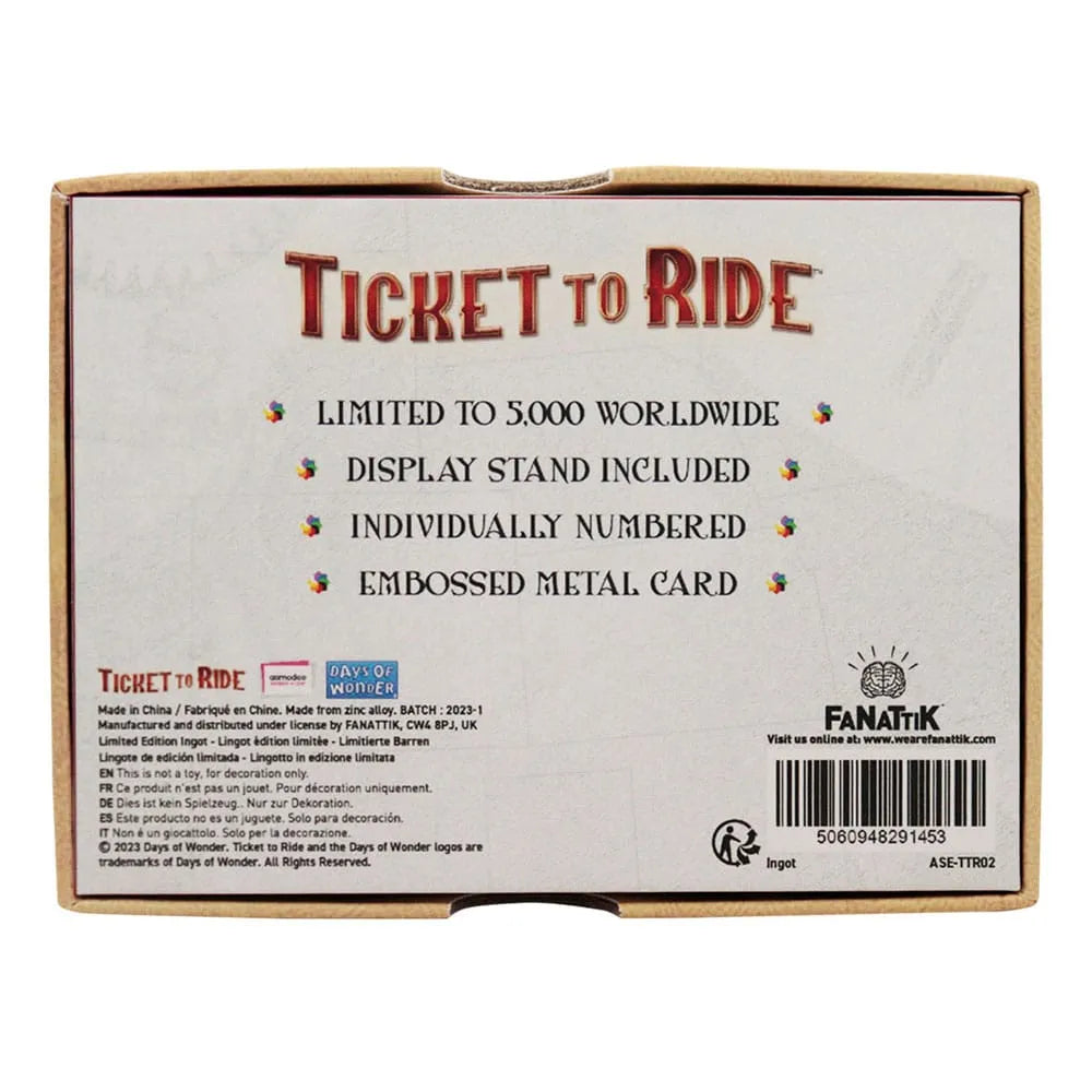 Ticket to Ride Metallbarren Trans America Express Limited Edition - Smalltinytoystore