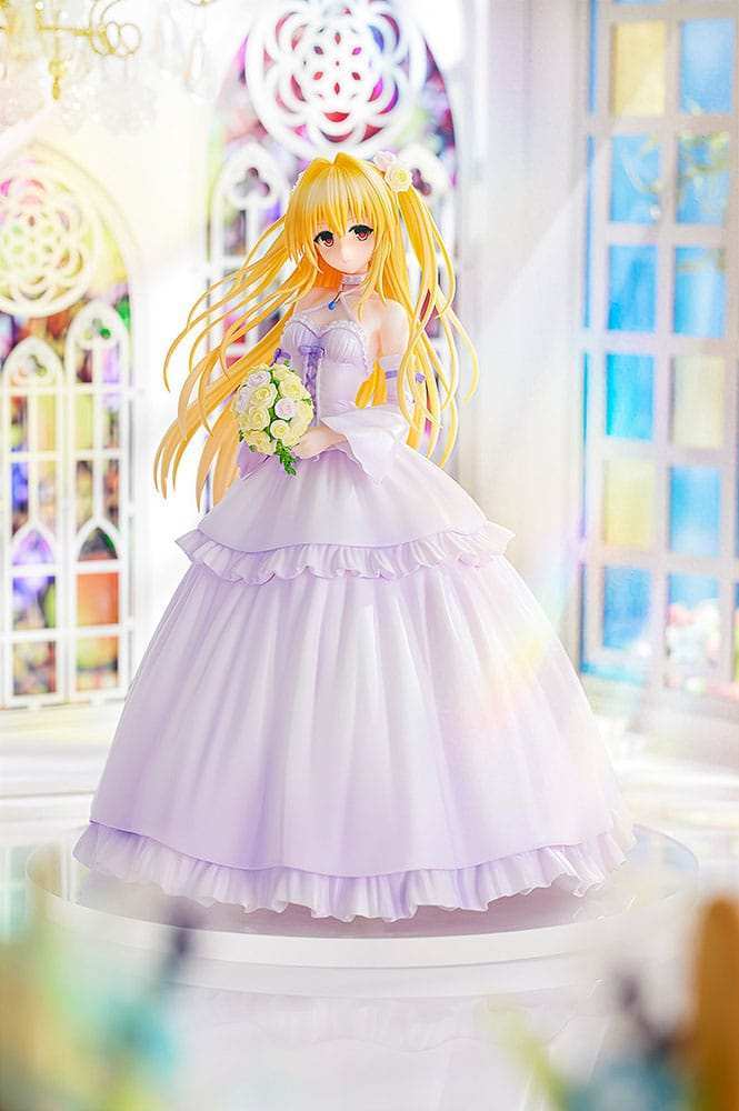 To Love-Ru Darkness PVC Statue 1/7 Golden Darkness Wedding Dress Ver. 23 cm - Smalltinytoystore