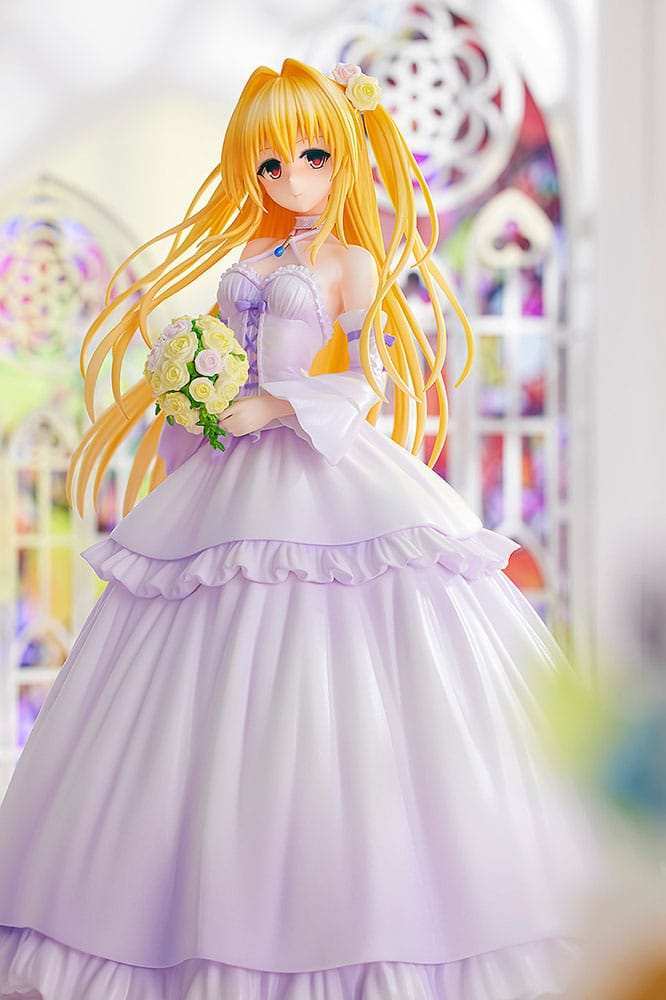 To Love-Ru Darkness PVC Statue 1/7 Golden Darkness Wedding Dress Ver. 23 cm - Smalltinytoystore