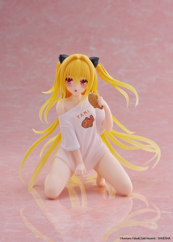 To Love-Ru Darkness PVC Statue Desktop Cute Figure Golden Darkness Roomwear Ver. 13 cm - Smalltinytoystore