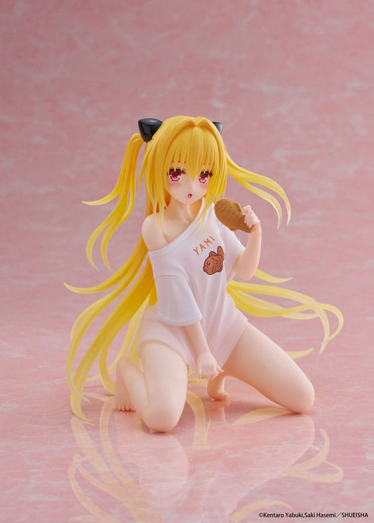 To Love-Ru Darkness PVC Statue Desktop Cute Figure Golden Darkness Roomwear Ver. 13 cm - Smalltinytoystore