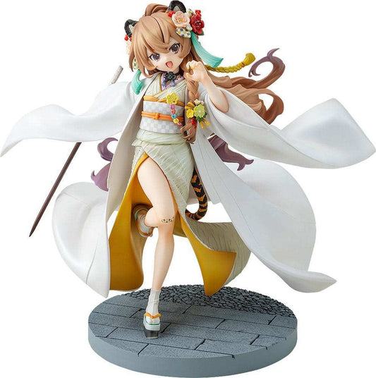 Toradora! PVC Statue Taiga Aisaka: White Kimono Ver. 22 cm - Smalltinytoystore