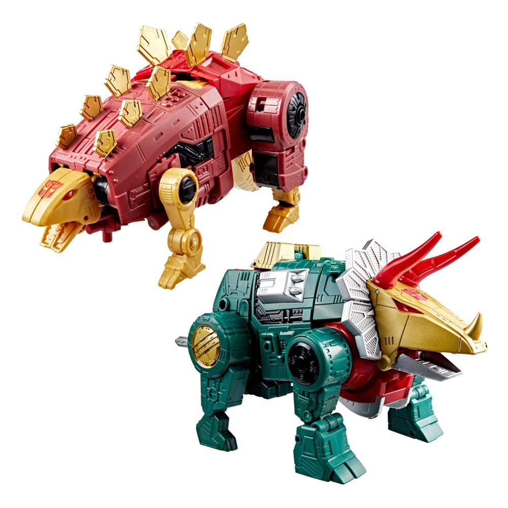 Transformers Age of the Primes Leader Class Actionfiguren 2er-Pack G2 Universe Dinobots Snarl & Slug 19 cm - Smalltinytoystore