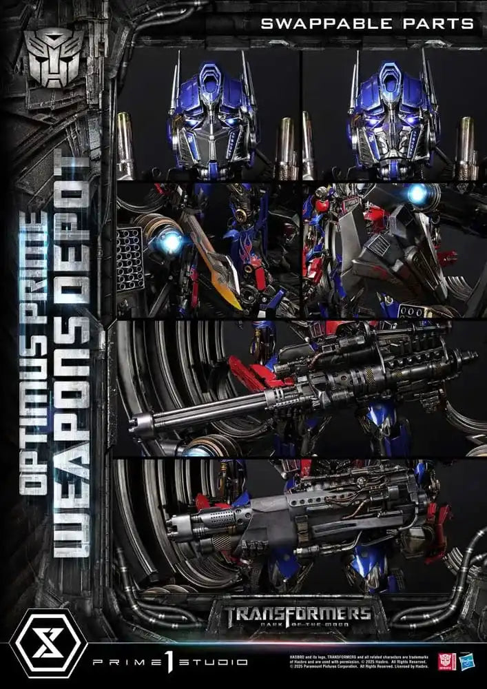 Transformers: Dark of the Moon (Film) Museum Masterline Statue Optimus Prime Weapons Depot 127 cm - Smalltinytoystore