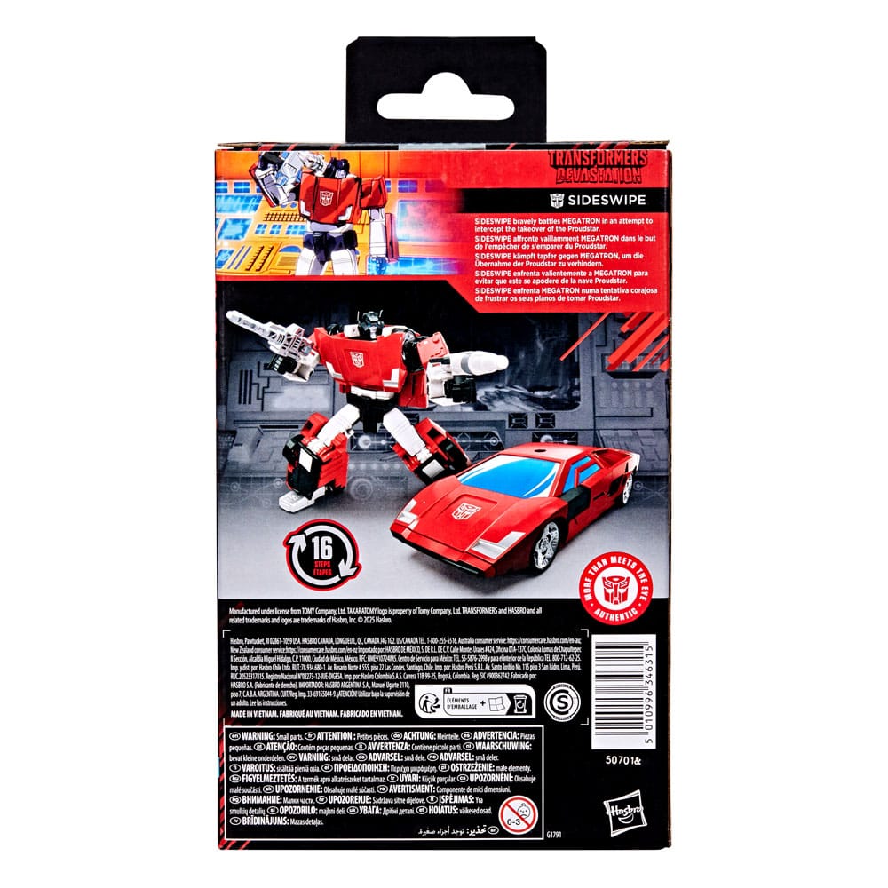 Transformers: Devastation Studio Series Deluxe Class Actionfigur Sideswipe 11 cm - Smalltinytoystore