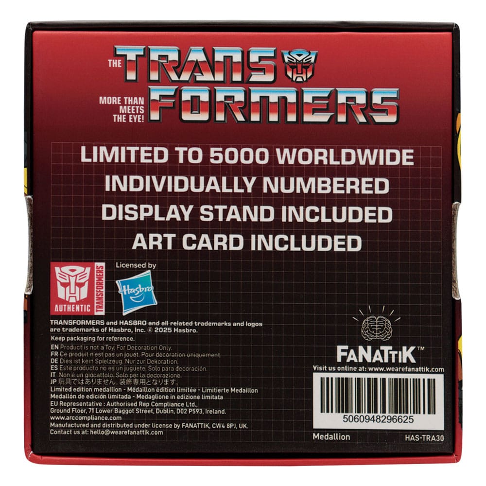 Transformers Generation 1 Medaille Bumblebee Limited Edition - Smalltinytoystore